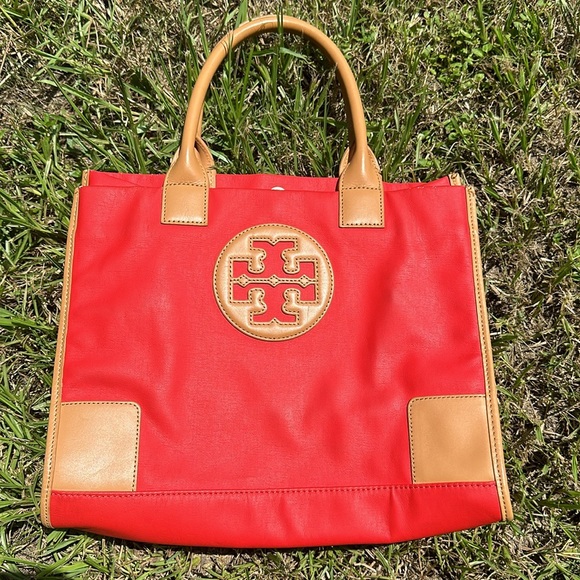 Tory Burch Ella Tote Poppy - Picture 10 of 11